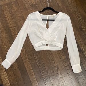 Urban outfitters cropped blouse